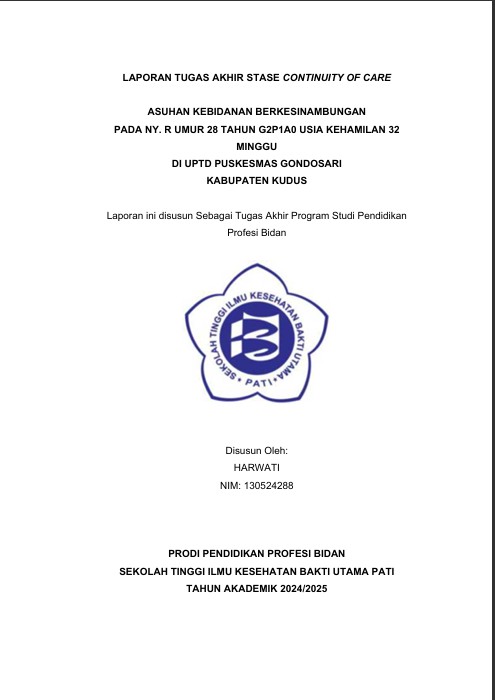 ASUHAN KEBIDANAN BERKESINAMBUNGAN PADA NY. RUMUR28TAHUNG2P1A0USIAKEHAMILAN32 MINGGU DI UPTD PUSKESMAS GONDOSARI KABUPATEN KUDUS